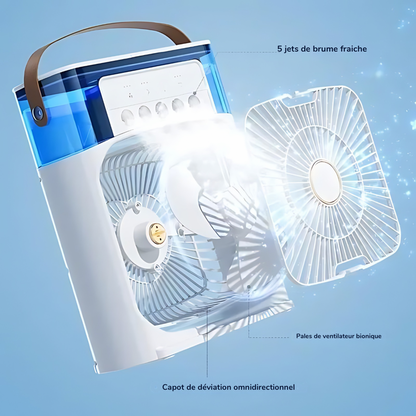 Mini ventilateur climatiseur portable et Humidificateur