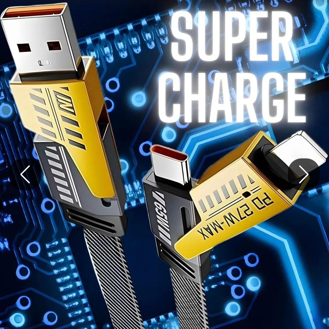 CÂBLE CHARGEUR MULTIFONCTION 65W SUPER CHARGE RAPIDE