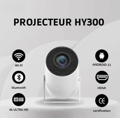 Vidéo Projecteur smart Tv hy300 pro