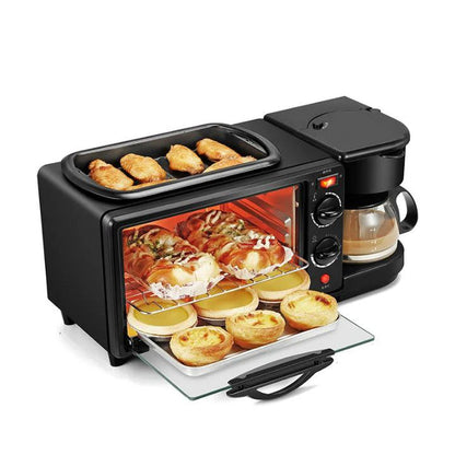 Sokany Breakfast Station 3-en-1 – Cafetière, Four & Plaque de Cuisson en un seul appareil 12L