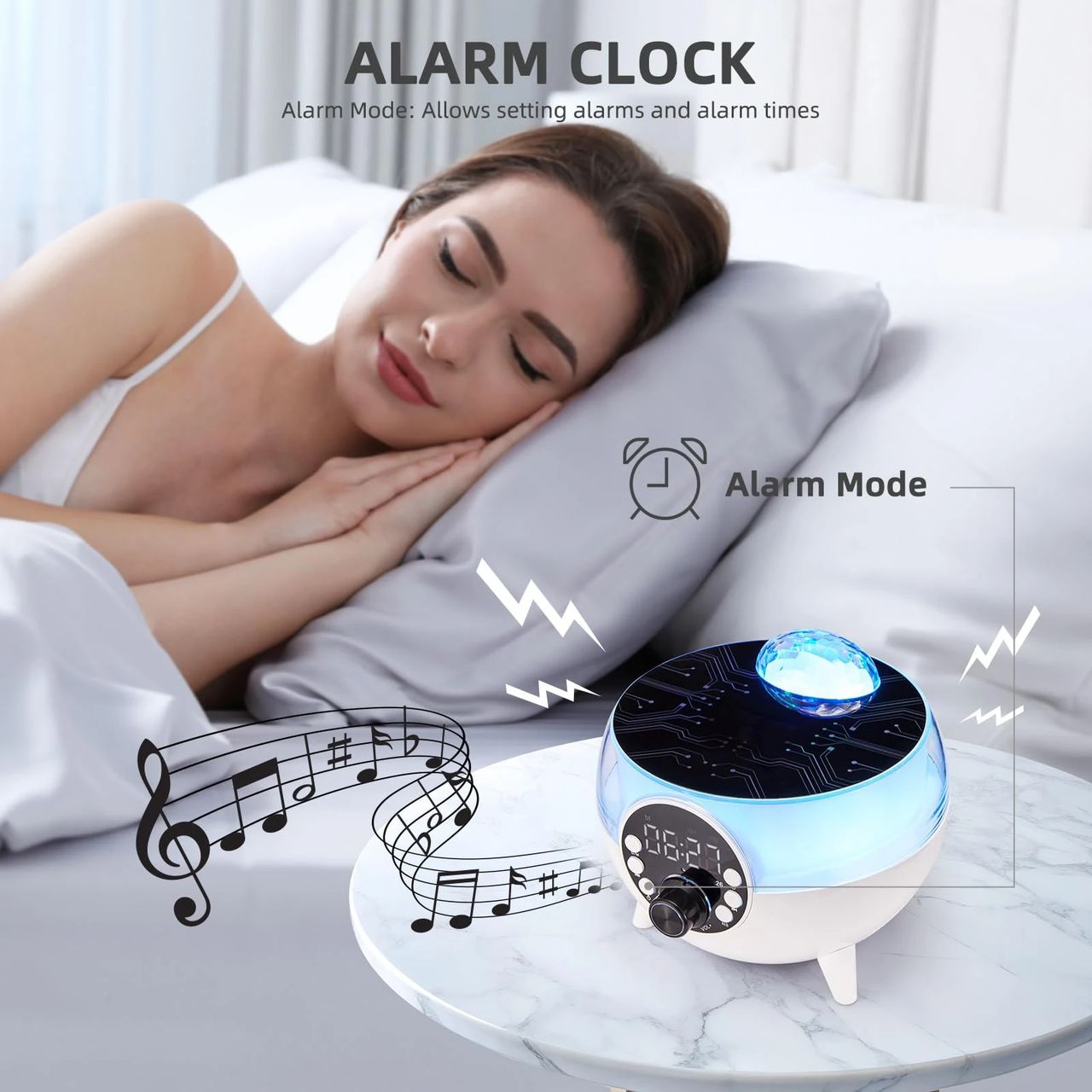 Aura light audio - horloge Bluetooth multifonction